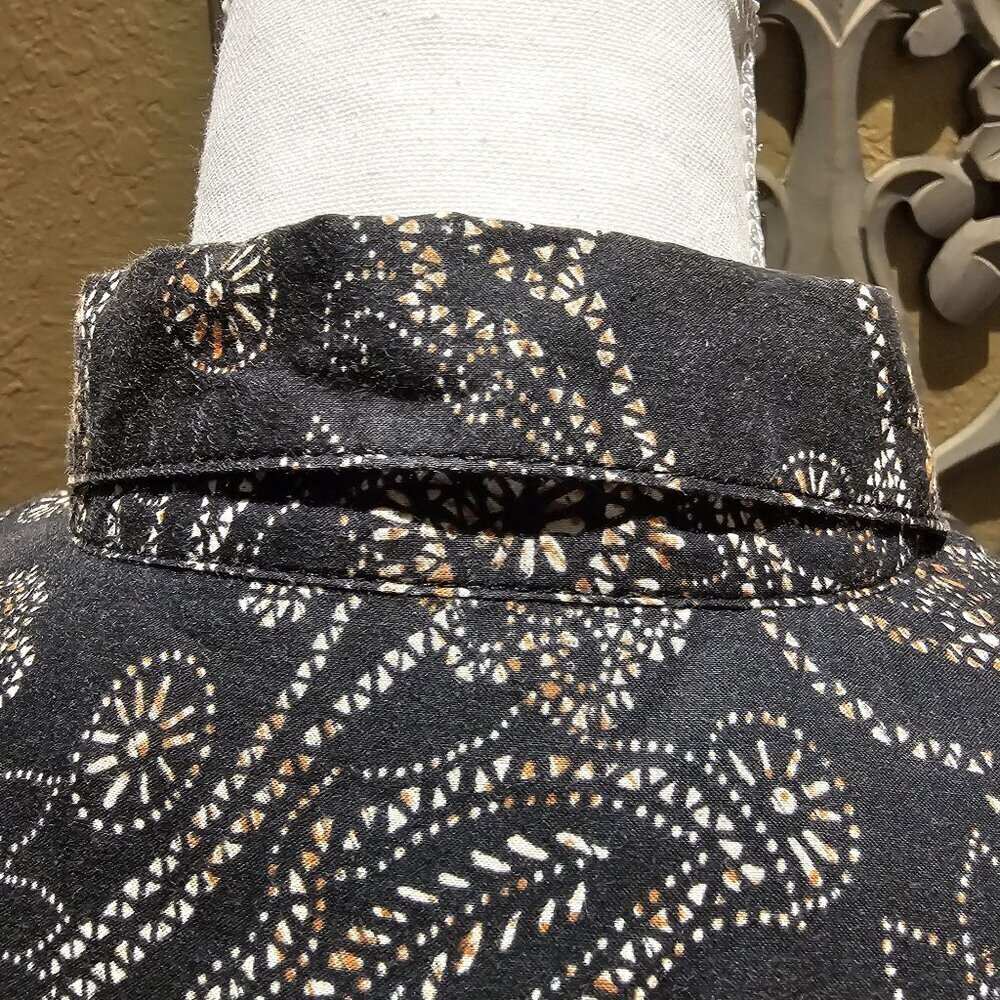 Tori Richard Men's XL Acid Black Paisley Short Sleeve Psycho Classy Hawaiian - Picture 8 of 8